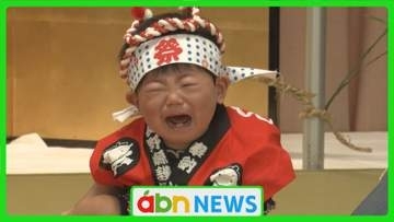 泣いた方が勝ち！護国神社で泣き相撲