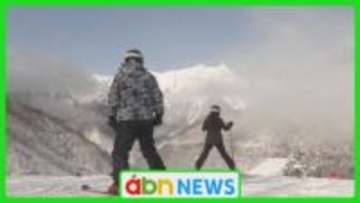 北アルプスを望む鹿島槍スキー場で待望の営業開始　県内外からのスキーヤーが初滑りに歓声【長野・大町市】