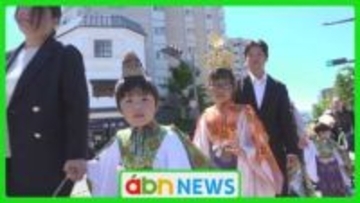子どもたちの健やかな成長願い「仏都花まつり」 稚児行列華やかに【長野市】