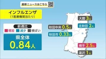 インフルエンザ、流行のピーク過ぎる　感染性胃腸炎、前週比16％減少も依然高い水準　秋田