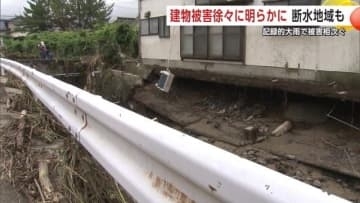記録的大雨で被害拡大　「建物被害」徐々に明らかに　断水している地域も確認　秋田