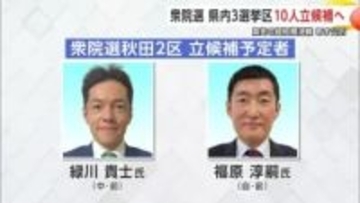 【衆院選】秋田2区、2人の前職が立候補を予定　新党・中道と自民の一騎打ちの公算大