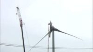 男鹿市の風力発電風車事故　破損ブレードの撤去始まる　第三者交えた委員会が原因調査へ　秋田
