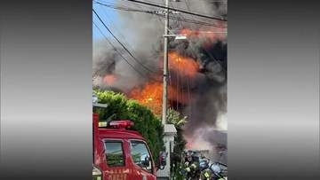 大仙市北楢岡で発生の火事、約6時間に鎮火　住宅や小屋4棟全焼、4棟部分焼　激しい炎と黒煙で騒然　秋田