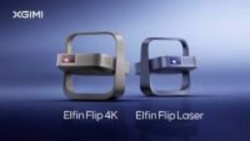 XGIMI、本棚にも収納できる薄型4Kレーザープロジェクタ「Elfin Flip 4K」