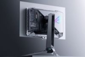 ASUS、半透明ボディのタンデムOLEDモニター。高速720Hzフレームレート対応