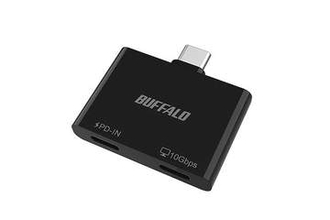 バッファロー、スマホ充電しながらデータ転送・映像出力できるUSB-Cハブ