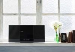 AUREX、棚や出窓に置ける縦型スリムなミニコンポ