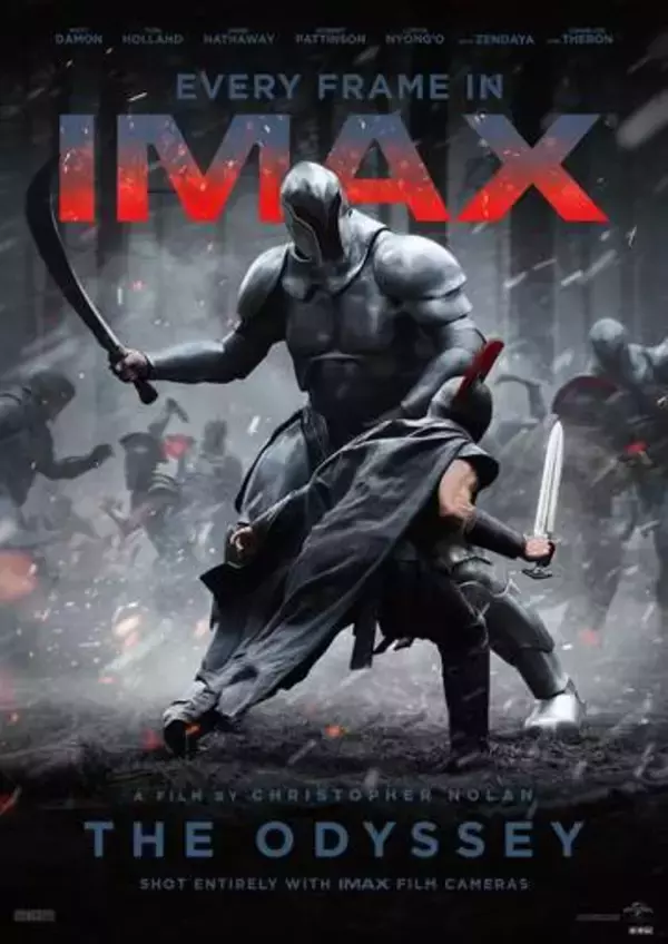 ノーラン監督作「オデュッセイア」、公開前日にIMAX、Dolby Cinema、MX4D、35mm、2D吹替の5フォーマットで上映