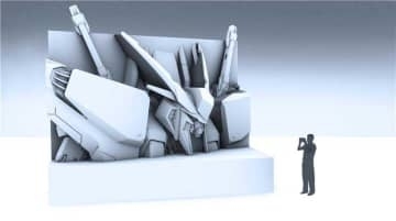 「ガンダム 閃光のハサウェイ キルケーの魔女」さっぽろ雪まつり参加。「Ξガンダム」雪像