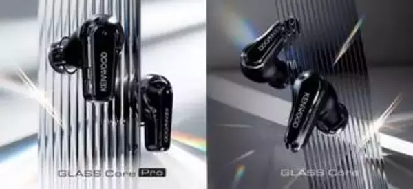 ケンウッド80周年、業界初ガラス振動板採用ワイヤレスイヤフォン「GLASS Core」