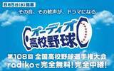 「radiko、夏の甲子園を全試合完全無料・生中継する「オーディオ高校野球」」の画像1