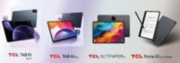 TCL、14.3型でスピーカー4基搭載タブレットやAI電子ノート発表