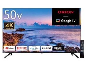 ゲオ限定、49280円の50型4K対応チューナーレステレビ