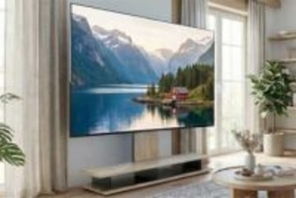 ヤマダ、77型対応の壁寄せTVスタンド。シート厚1.3倍で耐久性強化