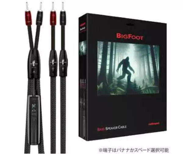 audioquest、低域用スピーカーケーブル「Big Foot」。Lone Rangerとペアで