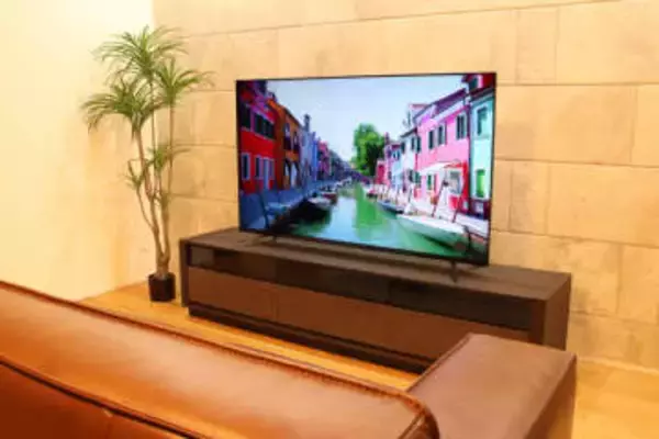 ニトリから79900円の4K対応ミニLEDテレビ。専用パーツで壁掛けも