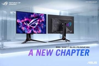 ASUS、RGBストライプ&タンデムの有機ELゲーミングモニタ。GaNFATで排熱低減