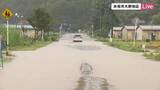 「【中継】レベル5大雨特別警報の氷見市　河川が氾濫して冠水　市営住宅では床上浸水か」の画像1