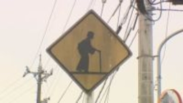 「激レア」と標識ファンも驚き！ 富山県内で発見された「おばあさん標識」の謎…誰が設置？