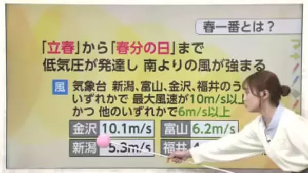 北陸に春一番到来、その後は寒さが復活 〜19日は5度どまりの冷え込みに【気象予報士 解説】