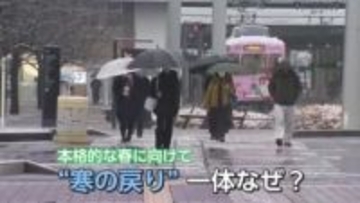 春の寒の戻り、富山で2センチの積雪　タイヤ交換はもう少し待って【気象予報士 解説（ソラをライブ）】