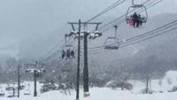 富山市のスキー場でリフトが故障し緊急停止　乗客約200人を約2時間かけて救助　原因は滑車の故障