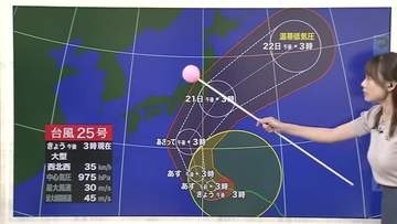 シルバーウィーク後半は秋晴れ続きか　台風25号が「秋雨前線を連れ去る」【ソラをライブ】