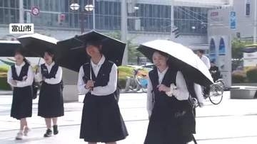 富山県内は初夏の陽気に包まれる　大気不安定で雷雨にも注意