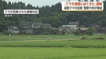 太閤山ランド付近にクマ出没か　射水市内でクマ目撃情報が相次ぐ、複数個体の可能性　市や警察がパトロール