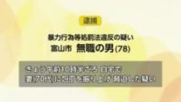 富山「夫が暴れている」通報に警察官が駆け付ける　高岡では傷害も