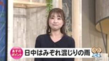 14日の富山県内「日中はみぞれ混じりの雨」に　【ソラをライブ】