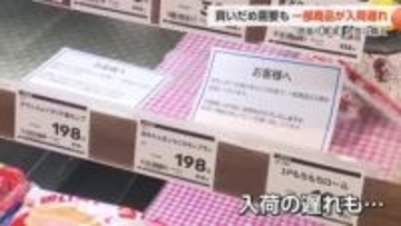 「居座り寒波」で買いだめ増加も 雪の影響で一部商品に入荷遅れ　週末に再び雪のピーク【動画あり】