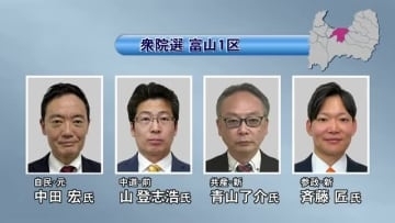衆院選公示へ　26日時点で富山3選挙区に10人が立候補を表明