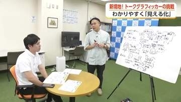 「話す」を「見える化」する　富山・射水市の男性が切り開く「トークグラフィック」という世界
