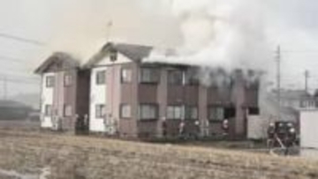 【続報】富山県滑川市のアパート火災は約3時間後に鎮火　ケガ人おらずアパート住民全員とは連絡が取れる
