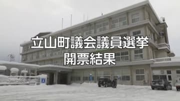 【開票結果】立山町議会議員選挙 開票率100％