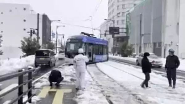 高岡市で万葉線の電車「脱線」乗客おらず運転士含めケガ人なし