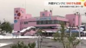 「竜宮城のよう」と話題！魚津水族館が外壁を一新、鮮やかな“さくら色”に変身した理由とは？【動画あり】