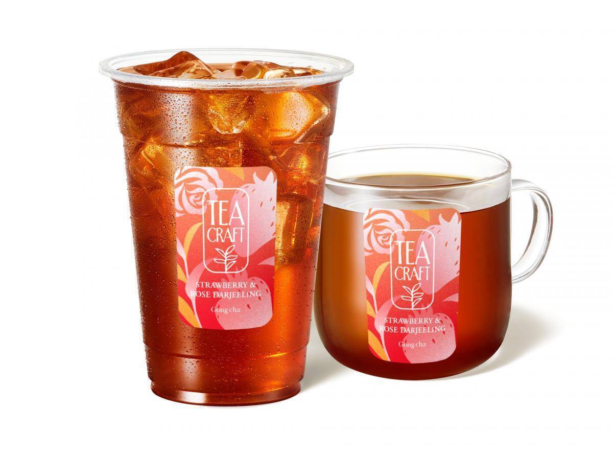 ゴンチャから新シリーズ「TEACRAFT」誕生！第1弾は爽やかで上品な味わいの「ストロベリー＆ローズ ダージリン」が登場中。