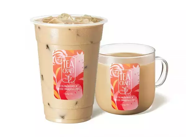 「ゴンチャから新シリーズ「TEACRAFT」誕生！第1弾は爽やかで上品な味わいの「ストロベリー＆ローズ ダージリン」が登場中。」の画像