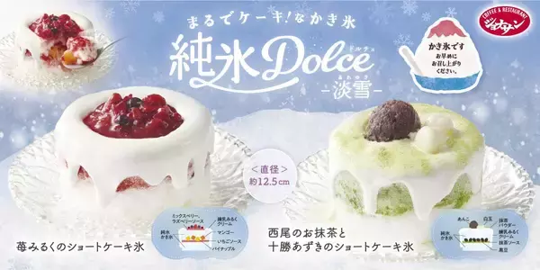 ジョナサンに進化系かき氷が登場！ふわっほろ食感で雪のような口どけ♡