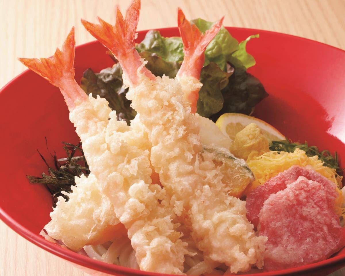 【得得うどん】300円クーポンの配布企画も！海老天、あさりがたっぷりの「春の具盛祭」は5月20日まで。