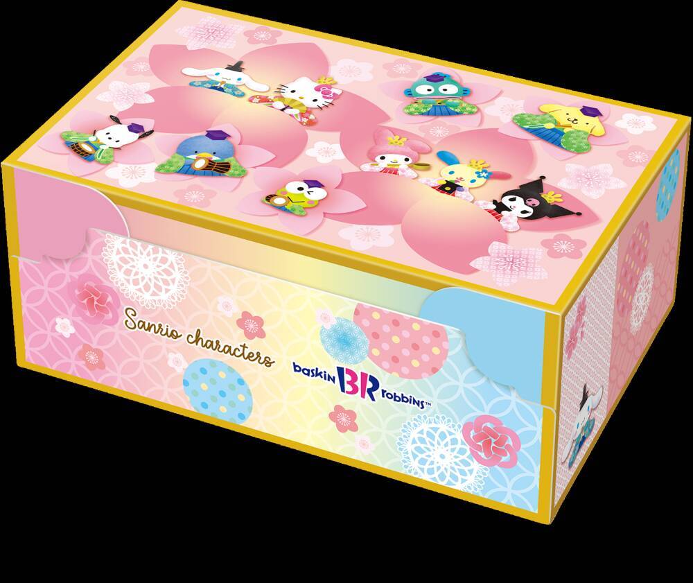 【サーティワン×サンリオ】箱からして優勝。ひなまつりアイスが可愛さ爆発してる♡数量限定だって。