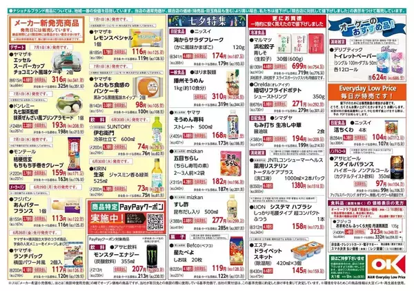 「【オーケー最新チラシ】冷凍の浜松餃子やフライドポテトがお買い得！夏にぴったりの「生冷し中華」も特価に《7月5日まで》」の画像
