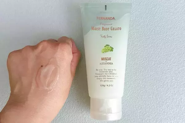 「暑い夏の日は冷やしたフェルナンダ「モイストボディジェラート」がぴったり！"マスカット・オブ・アレキサンドリア"の香りもたまらん♡《編集部レポ》」の画像