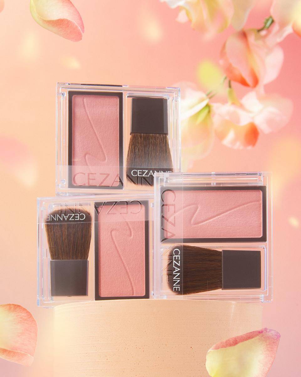 【セザンヌ】人気No.1チーク＆薄膜カバーファンデから新色登場♡6月上旬から先行販売スタート。