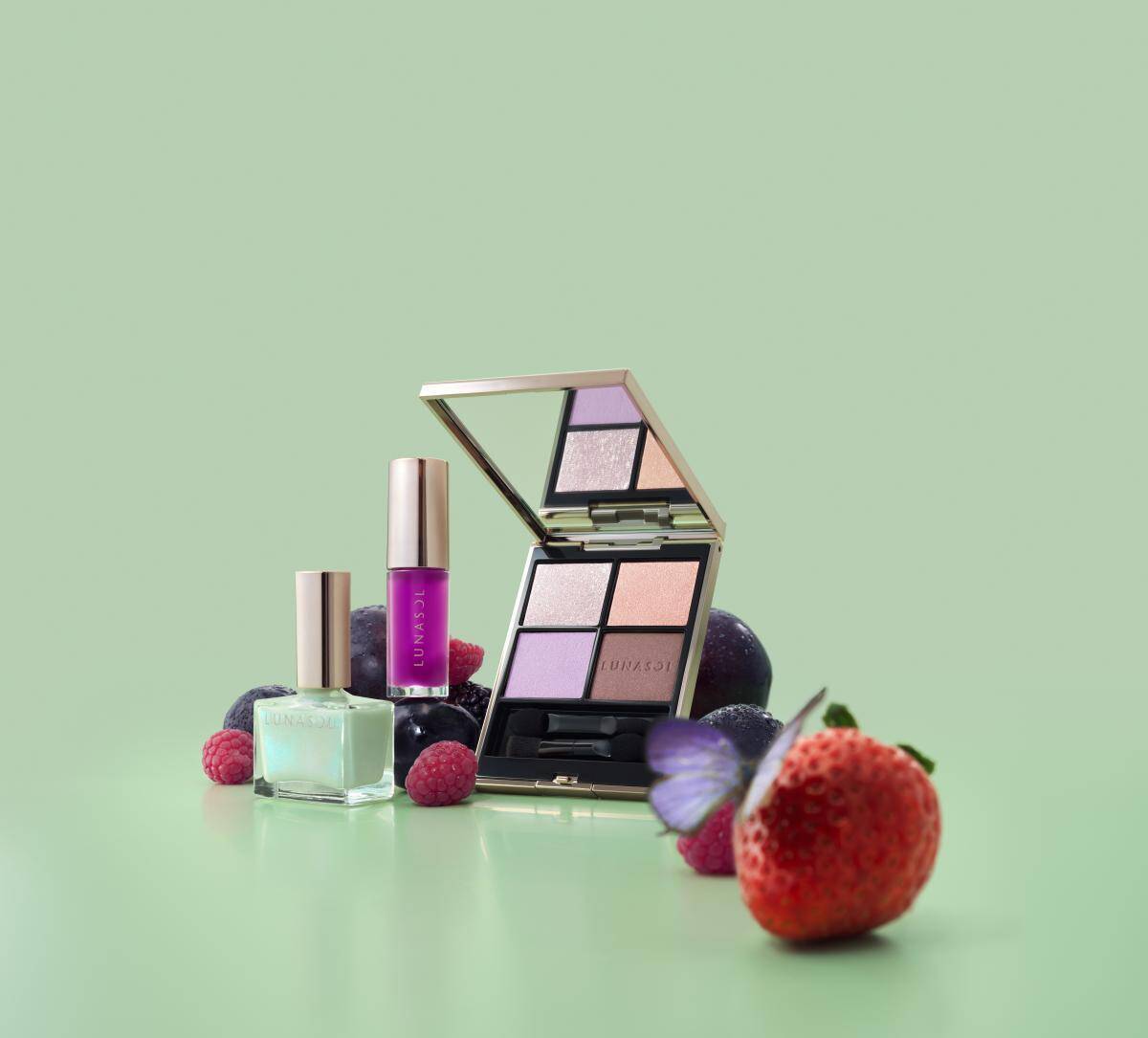 ルナソルの夏コレクションが登場。鮮やかでみずみずしいサマーメイクを楽しめるアイシャドウやリップがずらり♡