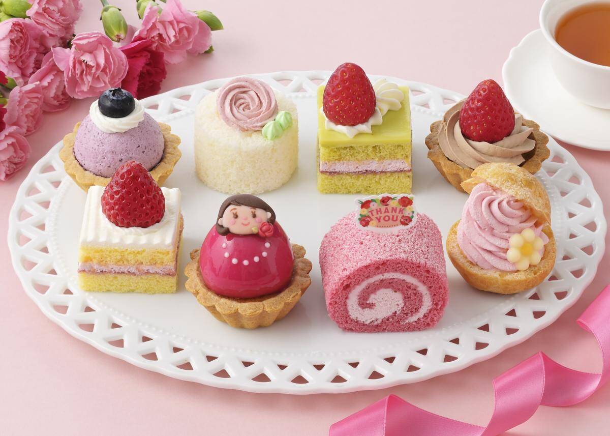 銀座コージーコーナーの「母の日ケーキ」は全部で6種。花束みたいなケーキやお母さんイメージのアソートなど多彩なラインアップ♡