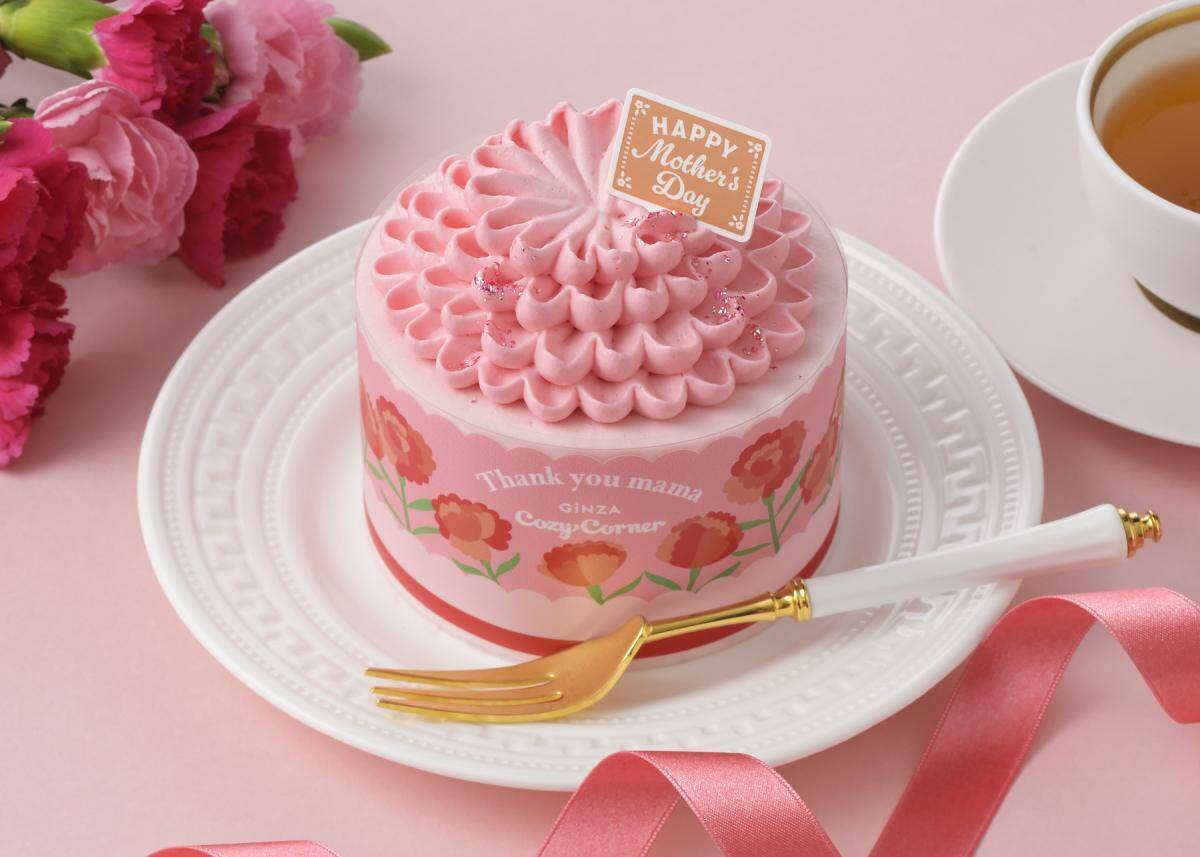 銀座コージーコーナーの「母の日ケーキ」は全部で6種。花束みたいなケーキやお母さんイメージのアソートなど多彩なラインアップ♡